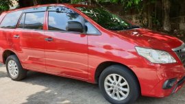 Red Toyota Innova 2015 Automatic Diesel for sale in Quezon City