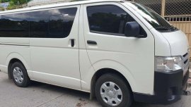 Selling White Toyota Hiace 2019 Manual Diesel at 2000 km in Quezon City