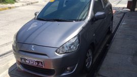 Selling 2nd Hand Mitsubishi Mirage 2015 Hatchback Manual Gasoline at 30000 km in Quezon City
