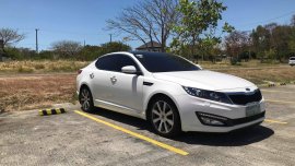 White 2013 Kia Optima at 16000 km for sale in Metro Manila 