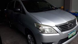 Silver Toyota Innova 2014 for sale Manual
