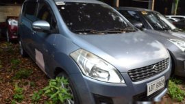 Blue Suzuki Ertiga 2015 Automatic Gasoline for sale