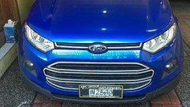 Selling Blue Ford Ecosport 2017 at 16500 km 