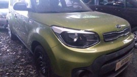 Selling Green Kia Soul 2018 Manual Diesel at 13000 km in Makati