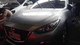 Grey Mazda 3 2015 Hatchback Automatic Gasoline for sale in Manila