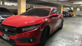 Red Honda Civic 2017 at 50000 km for sale 