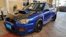 Blue 2003 Subaru Impreza Wrx STi at 65000 km for sale 