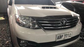Selling White Toyota Fortuner 2016 Manual Diesel at 12000 km in Quezon City
