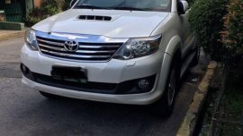 Pearl White Toyota Fortuner 2014 for sale in Pasay