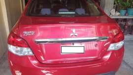 Red Mitsubishi Mirage G4 2016 at 22000 km for sale in Laguna 