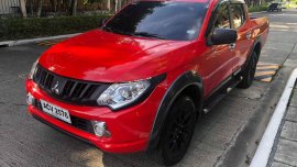 Sell Red 2016 Mitsubishi Strada at 44000 km in Davao City 