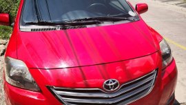 Selling Red 2013 Toyota Vios at 44700 km 