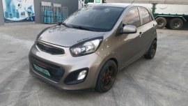 Grey Kia Picanto 2013 Hatchback Manual Gasoline for sale in Manila