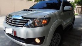 Selling White Toyota Fortuner 2014 Automatic Gasoline in Manila