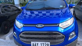 Blue Ford Ecosport 2014 Automatic at 36000 km for sale 