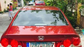 Red Honda Civic 2008 at 114000 km for sale 