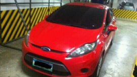 Red 2013 Ford Fiesta at 70000 km for sale in Metro Manila 