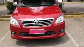 Sell Red 2014 Toyota Innova Manual at 63000 km 