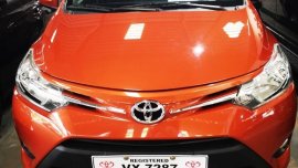 Orange Toyota Vios 2017 Sedan for sale in Manila 
