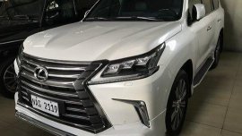 White Lexus Lx 2017 Automatic Diesel for sale