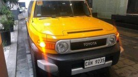 Selling Yellow Toyota Fj Cruiser 2019 Automatic Diesel at 7000 km 