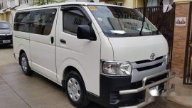 White Toyota Hiace 2018 Manual Diesel for sale 