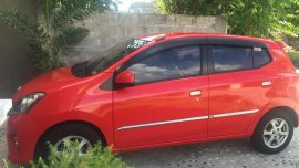 Sell Red 2015 Toyota Wigo Hatchback at 47000 km 