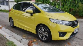 Yellow Honda Jazz 2015 Hatchback at 45000 km for sale 