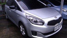 Silver Kia Carens 2014 Manual Gasoline for sale 