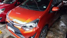 Orange Toyota Wigo 2018 Manual Gasoline for sale 