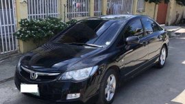Selling Black Honda Civic 2008 at 92000 km