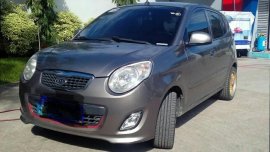 Grey Kia Picanto 2010 Hatchback at 86000 km for sale