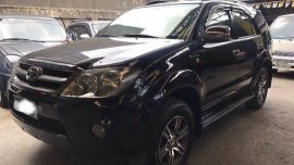 Black Toyota Fortuner 2008 for sale in Rizal