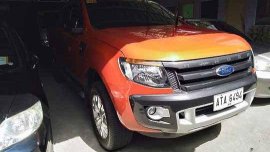 Orange Ford Ranger 2015 at 57049 km for sale 