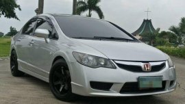 Silver Honda Civic 2009 Manual Gasoline for sale