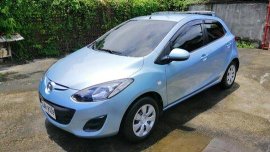 Blue Mazda 2 2013 Manual Gasoline for sale 