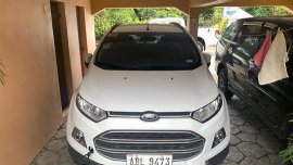 White Ford Ecosport 2015 Manual Gasoline for sale 