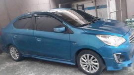 Selling Blue Mitsubishi Mirage G4 2014 at 33000 km
