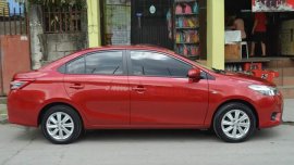 Red 2014 Toyota Vios at 20000 km for sale 