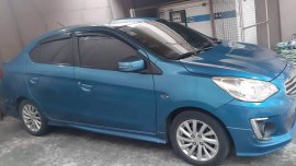 Selling Blue Mitsubishi Mirage G4 2014 Sedan at 33000 km 
