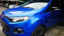 Selling Blue Ford Ecosport 2017 at 37800 km