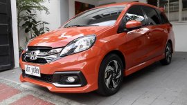 Orange Honda Mobilio 2015 Automatic Diesel for sale