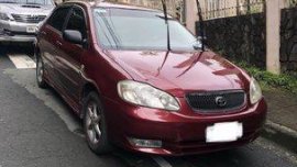 Red Toyota Corolla Altis 2003 Automatic Gasoline for sale
