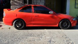 Selling Red Mitsubishi Lancer 1998 Manual Gasoline 