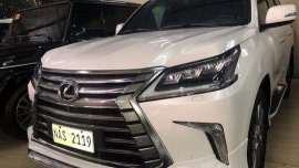 White Lexus Lx 2017 at 5000 km for sale
