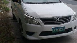White Toyota Innova 2013 Manual Diesel for sale 
