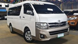 White 2013 Toyota Hiace Manual Diesel for sale in Quezon City