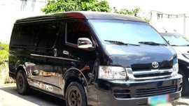 Selling Black Toyota Hiace 2010 at 93000 km 