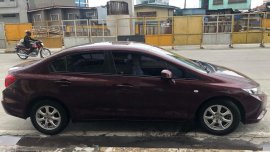 Selling Red Honda Civic 2012 Sedan in Quezon City 