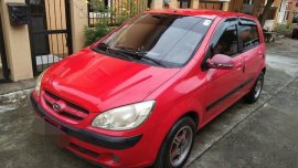 Selling Red Hyundai Getz 2007 at 140000 km 